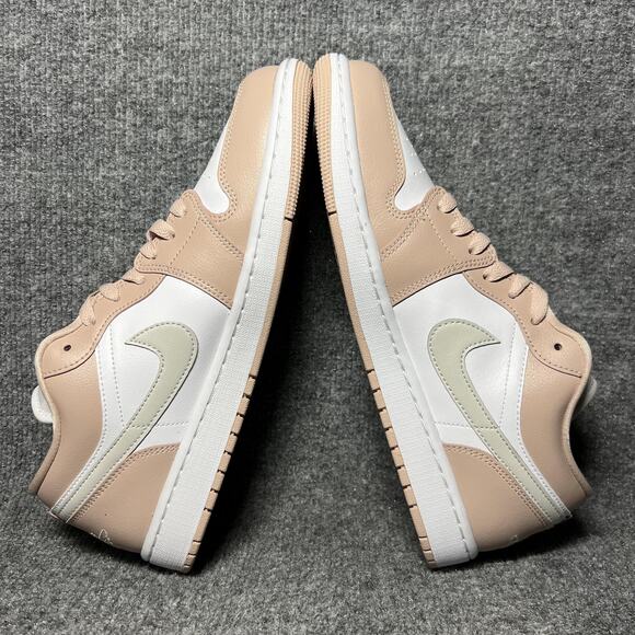 Sz 12 Nike Women's Air Jordan 1 Low 'White/Particle Beige' (DC0774-120) New - Picture 6 of 9